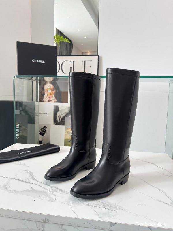 Adidas 2025 SS Western Suede Patchwork Slip-On Riding Boots - LY00400