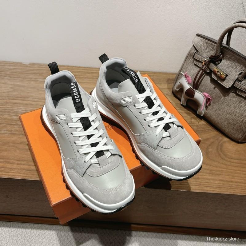 Hermès 2025/SS Autumn Winter New Boot-Type Shoes with British Color Blocking Design - AS00410