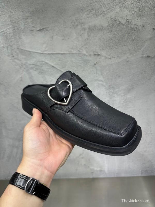 Adidas 2025 SS Square Toe Derby Shoes with Chain Buckle - KFY00400