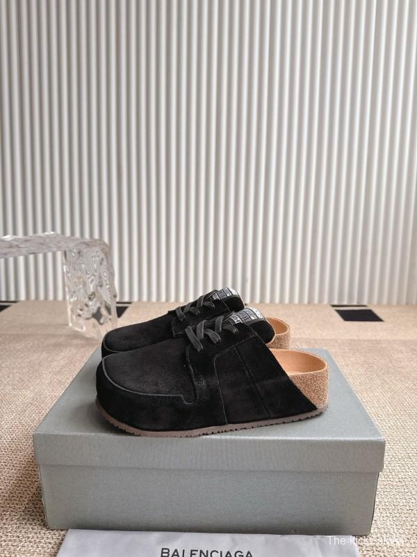 Balenciaga Birkenstock Boston Closed-Toe Soft Footbed Platform Sandals - AS00260