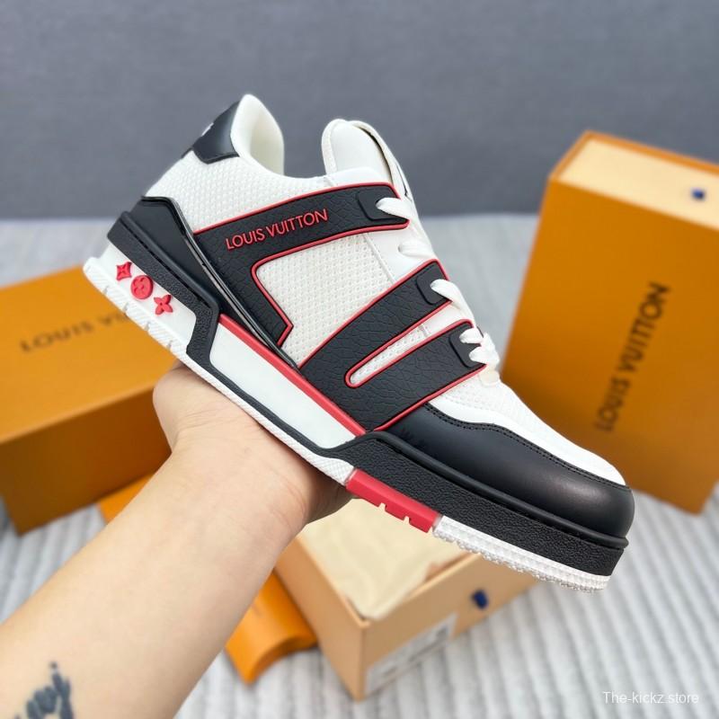Louis Vuitton Trainer Sneaker Low 2025 SS New Colorway Couple Style Casual Sports Basketball Shoes - LY00400
