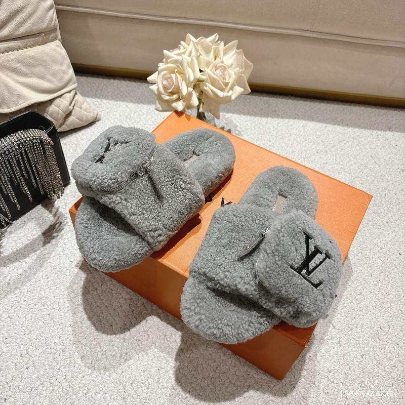 L牌 Wool Lazy Slippers - LY00260